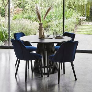 ClassicLiving Hopley 4 - Person Dining Set Blue 4 ClassicLiving Hopley 4 - Person Dining Set Blue 4