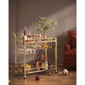 Fairmont Park Ajaye Kitchen Cart Gold 90.2cm H X 86.1cm W X 38.1cm D Fairmont Park Ajaye Kitchen Cart Gold 90.2cm H X 86.1cm W X 38.1cm D