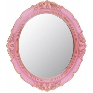 Astoria Grand Vintage Oval Mirror -Decorative Hanging Mirror Pink 37.59cm H X 13.1cm W X 0.1cm D Astoria Grand Vintage Oval Mirror -Decorative Hanging Mirror Pink 37.59cm H X 13.1cm W X 0.1cm D