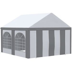 Brayden Studio Concordia 4m x 4m Metal Party Tent Grey 395cm W X 400cm D X 315cm H Brayden Studio Concordia 4m x 4m Metal Party Tent Grey 395cm W X 400cm D X 315cm H