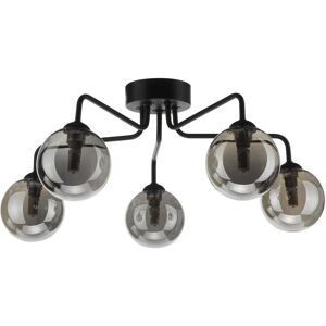 Latitude Run Flush Mount Matt Black/Smoked 22cm H X 48cm W X 48cm D Latitude Run Flush Mount Matt Black/Smoked 22cm H X 48cm W X 48cm D