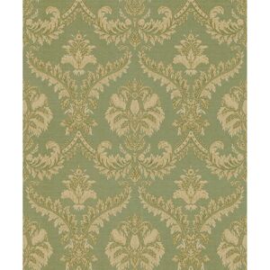 Lily Manor Elgin Traditional Damask Design Embossed Satin 10m x 53cm Wallpaper Roll Green Lily Manor Elgin Traditional Damask Design Embossed Satin 10m x 53cm Wallpaper Roll Green