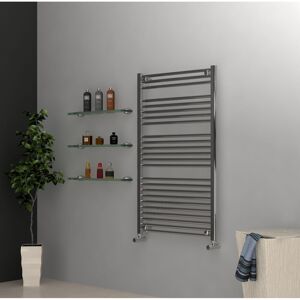 Belfry Heating Shaunda Vertical Straight Towel Rail Chorme 115cm H x 70cm W x 3cm D Belfry Heating Shaunda Vertical Straight Towel Rail Chorme 115cm H x 70cm W x 3cm D