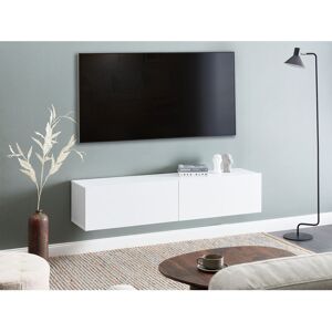 17 Stories Wall Mounted TV Stand GLADSTONE White 30cm H x 140cm L x 40cm W 17 Stories Wall Mounted TV Stand GLADSTONE White 30cm H x 140cm L x 40cm W