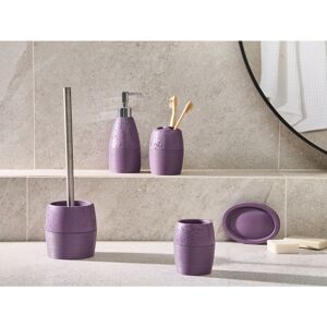 Brayden Studio 5-Piece Bathroom Accessories Set YARAPA Purple 37cm H X 11cm W X 11cm D Brayden Studio 5-Piece Bathroom Accessories Set YARAPA Purple 37cm H X 11cm W X 11cm D
