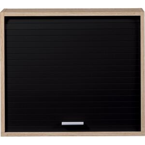 Ebern Designs Atalante Kitchen Pantry Oak/Black 53.6cm H X 60cm W X 25cm D Ebern Designs Atalante Kitchen Pantry Oak/Black 53.6cm H X 60cm W X 25cm D