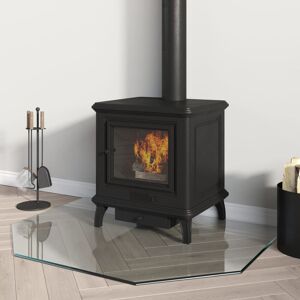 Latitude Run Izzah Fireplace Glass Plate Hexagon 80cm H x 60cm W Latitude Run Izzah Fireplace Glass Plate Hexagon 80cm H x 60cm W