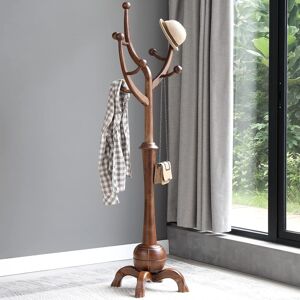 Union Rustic Montgomeryville Solid Wood Freestanding 8 - Hook Coat Rack Medium Brown 180cm H X 62.2cm W X 50cm D Union Rustic Montgomeryville Solid Wood Freestanding 8 - Hook Coat Rack Medium Brown 180cm H X 62.2cm W X 50cm D