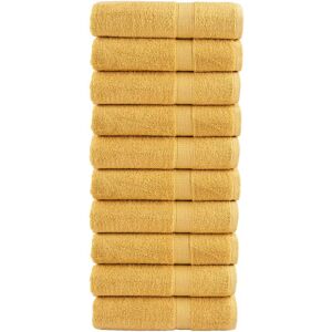 Ebern Designs Nerte 100% Cotton Bath Towels - Set of 10 Gold 140cm L x 70cm W Ebern Designs Nerte 100% Cotton Bath Towels - Set of 10 Gold 140cm L x 70cm W