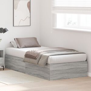 Lily Manor Storage Bed Frame Grey Sonoma 90 x 200 cm Lily Manor Storage Bed Frame Grey Sonoma 90 x 200 cm