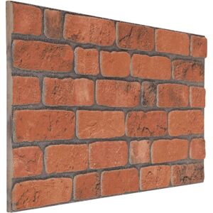 Rio Frayed 54 cm x 103 cm 3D Wall Panel in Terracotta (10-pack) Terracotta 103cm H X 54cm W Rio Frayed 54 cm x 103 cm 3D Wall Panel in Terracotta (10-pack) Terracotta 103cm H X 54cm W