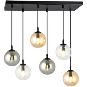 17 Stories Cadesha 6 - Light Cluster Globe Pendant Amber 40cm H X 71cm W X 22cm D 17 Stories Cadesha 6 - Light Cluster Globe Pendant Amber 40cm H X 71cm W X 22cm D
