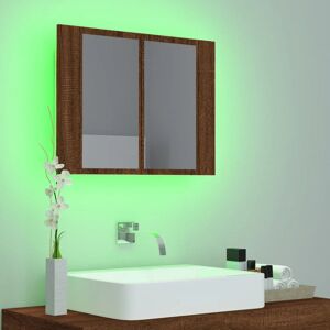 Metro Alphee 60cm x 45cm Recessed Mirror Cabinet with LED Lighting Grey Sonoma 45mm H X 60mm W X 12mm D Metro Alphee 60cm x 45cm Recessed Mirror Cabinet with LED Lighting Grey Sonoma 45mm H X 60mm W X 12mm D