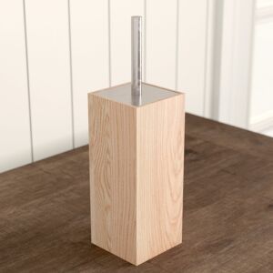 Latitude Run Ashford Free Standing Toilet Brush Holder Natural Oak 39cm H X 11cm W X 11cm D Latitude Run Ashford Free Standing Toilet Brush Holder Natural Oak 39cm H X 11cm W X 11cm D