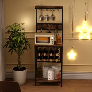 Borough Wharf 54cm Metal Standard Baker's Rack with Microwave Compatibility Brown 156cm H X 54cm W X 37cm D Borough Wharf 54cm Metal Standard Baker's Rack with Microwave Compatibility Brown 156cm H X 54cm W X 37cm D