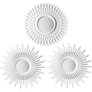 Fairmont Park Wall Mirrors Pack Of 3 Round Mirrors White 25cm H X 25cm W X 1.6cm D Fairmont Park Wall Mirrors Pack Of 3 Round Mirrors White 25cm H X 25cm W X 1.6cm D
