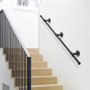 Borough Wharf 8.5cm H x 125cm W Stair Banister Matte Black Borough Wharf 8.5cm H x 125cm W Stair Banister Matte Black