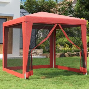 Dakota Fields 2.5 x 2.5m Iron Party Tent Red/Red Dakota Fields 2.5 x 2.5m Iron Party Tent Red/Red