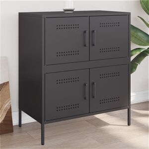 Latitude Run Vidaxl sideboard, 68 x 39 x 79cm, steel Black 79cm H X 68cm W X 39cm D Latitude Run Vidaxl sideboard, 68 x 39 x 79cm, steel Black 79cm H X 68cm W X 39cm D