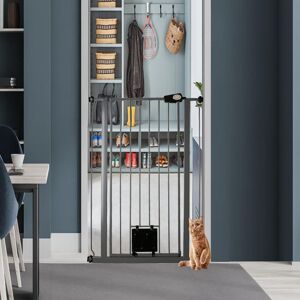 Archie & Oscar Geordie Metal Pressure Mounted Pet Gate Slate Grey 100.8 - 108.4cm Archie & Oscar Geordie Metal Pressure Mounted Pet Gate Slate Grey 100.8 - 108.4cm