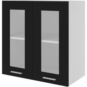 Latitude Run Black Hanging Glass Cabinet 60X31x60 Cm Black 60cm W X 60cm H X 31cm D Latitude Run Black Hanging Glass Cabinet 60X31x60 Cm Black 60cm W X 60cm H X 31cm D