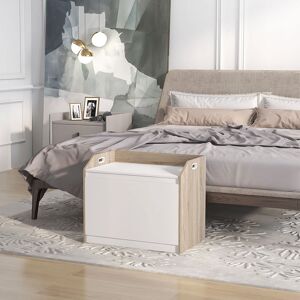 17 Stories Storage Ottoman White;Beige 51.5cm H X 62.4cm W X 40cm D 17 Stories Storage Ottoman White;Beige 51.5cm H X 62.4cm W X 40cm D