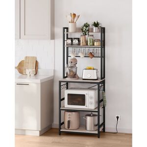 Borough Wharf Akeelah 24" Metal Baker's Rack Brown/White 170cm H X 60cm W X 40cm D Borough Wharf Akeelah 24" Metal Baker's Rack Brown/White 170cm H X 60cm W X 40cm D