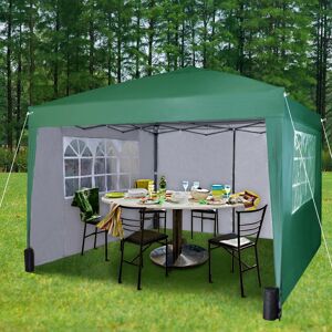 Dakota Fields Jarrow 3m x 3m Steel Pop-Up Gazebo Green 300cm W X 300cm D X 280cm H Dakota Fields Jarrow 3m x 3m Steel Pop-Up Gazebo Green 300cm W X 300cm D X 280cm H