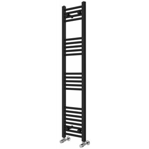 Rebrilliant Wiest Straight Heated Towel Rail Radiator Bathroom Ladder Warmer Black 140cm H x 30cm W x 3cm D Rebrilliant Wiest Straight Heated Towel Rail Radiator Bathroom Ladder Warmer Black 140cm H x 30cm W x 3cm D