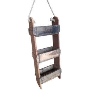 Alpen Home Reclaimed Wooden Brick Mould Decorative Ladder Brown 80cm H X 32cm W X 14cm D Alpen Home Reclaimed Wooden Brick Mould Decorative Ladder Brown 80cm H X 32cm W X 14cm D
