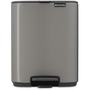 Brabantia Bo Pedal Bin Platinum 7 Litres/31cm H x 24.2cm W x 24.3cm D Brabantia Bo Pedal Bin Platinum 7 Litres/31cm H x 24.2cm W x 24.3cm D