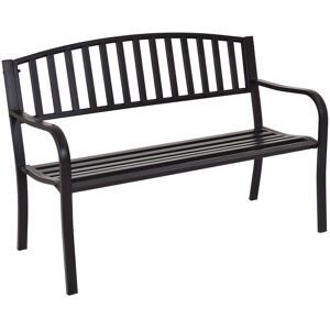 Lark Manor Park Bench Black 87cm H X 127cm W X 60cm D Lark Manor Park Bench Black 87cm H X 127cm W X 60cm D