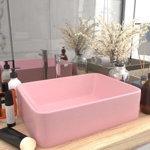 Metro Kratz Ceramic Rectangular Bathroom Sink Pink 300mm L X 410mm W X 119.88mm H Metro Kratz Ceramic Rectangular Bathroom Sink Pink 300mm L X 410mm W X 119.88mm H