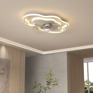 Metro Cloud-Shaped Ceiling Mount LED Fan with Light Clear Metro Cloud-Shaped Ceiling Mount LED Fan with Light Clear