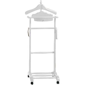 Rosalind Wheeler Stonehill Freestanding Valet Stand White 113cm H X 47cm W X 36cm D Rosalind Wheeler Stonehill Freestanding Valet Stand White 113cm H X 47cm W X 36cm D