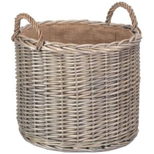 17 Stories Wicker Lined Log Storage Basket Natural 40cm H x 42cm W x 42cm D 17 Stories Wicker Lined Log Storage Basket Natural 40cm H x 42cm W x 42cm D