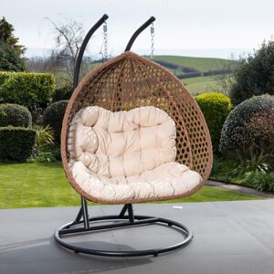World Menagerie Panora Porch Swing with Canopy Brown/Cream 181cm H X 122cm W X 72cm D World Menagerie Panora Porch Swing with Canopy Brown/Cream 181cm H X 122cm W X 72cm D