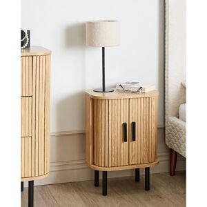Natur Pur Bedside Table Light Wood BRADLEY Brown 55cm H X 40cm W X 30cm D Natur Pur Bedside Table Light Wood BRADLEY Brown 55cm H X 40cm W X 30cm D