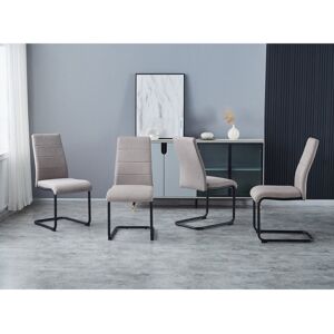 Ivy Bronx Courtlynn Linen Look Fabric Upholstered Chairs Mid Grey 95cm H X 43cm W X 61cm D Ivy Bronx Courtlynn Linen Look Fabric Upholstered Chairs Mid Grey 95cm H X 43cm W X 61cm D