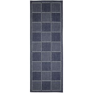 Lark Manor Check Gel Flatwe Navy Blue Runner 60 x 230 cm Lark Manor Check Gel Flatwe Navy Blue Runner 60 x 230 cm