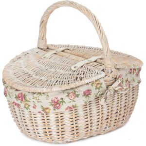 Brambly Cottage Wicker Picnic Hamper Basket with Lining White 37cm H X 42cm W X 35cm D Brambly Cottage Wicker Picnic Hamper Basket with Lining White 37cm H X 42cm W X 35cm D