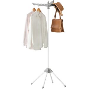 Rebrilliant Stainless Steel Tripod Drying Rack Grey/Black 150cm H x 65cm W x 65cm D Rebrilliant Stainless Steel Tripod Drying Rack Grey/Black 150cm H x 65cm W x 65cm D