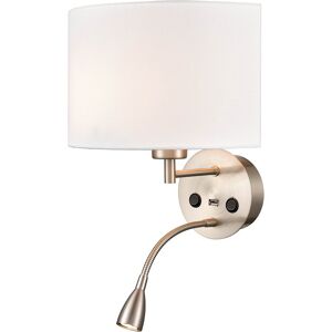 Ebern Designs Cretys 2-Light LED Sconce Off White 38cm H X 26cm W X 26cm D Ebern Designs Cretys 2-Light LED Sconce Off White 38cm H X 26cm W X 26cm D