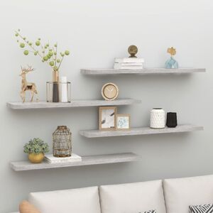 17 Stories Gracie-Rose 4 Piece Wall Shelf Concrete Grey 120 x 23.5 x 3.8 cm 17 Stories Gracie-Rose 4 Piece Wall Shelf Concrete Grey 120 x 23.5 x 3.8 cm