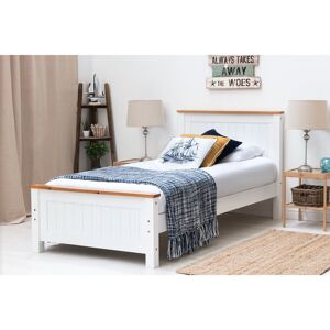 Lark Manor Isadora Bed Frame White Single (3') Lark Manor Isadora Bed Frame White Single (3')