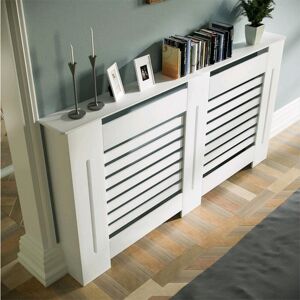 ClassicLiving Abbi Extra Large Radiator Cover White 101.5cm H x 152cm W x 19cm D ClassicLiving Abbi Extra Large Radiator Cover White 101.5cm H x 152cm W x 19cm D