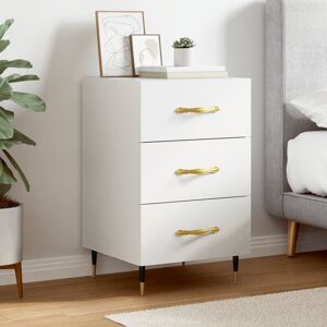 Norden Home Deana Manufactured Wood Bedside Table White 66cm H X 40cm W X 40cm D Norden Home Deana Manufactured Wood Bedside Table White 66cm H X 40cm W X 40cm D