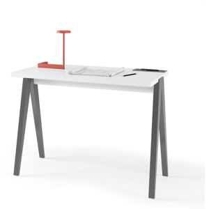 17 Stories Gundrath Desk Grey/White 78cm H X 107cm W X 47cm D 17 Stories Gundrath Desk Grey/White 78cm H X 107cm W X 47cm D