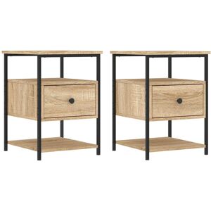 Borough Wharf Rochers 1 Drawer Bedside Table Sonoma Oak 56cm H X 40cm W X 42cm D Borough Wharf Rochers 1 Drawer Bedside Table Sonoma Oak 56cm H X 40cm W X 42cm D