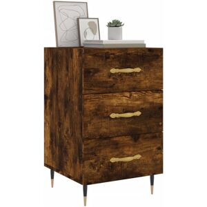 Norden Home Deana Manufactured Wood Bedside Table Smoked Oak 66cm H X 40cm W X 40cm D Norden Home Deana Manufactured Wood Bedside Table Smoked Oak 66cm H X 40cm W X 40cm D